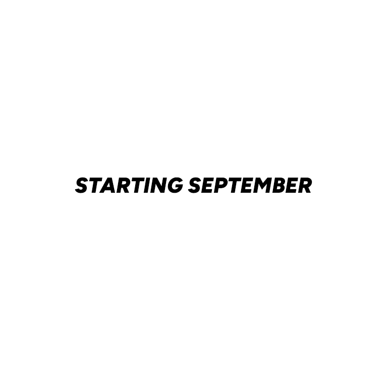 Starting September