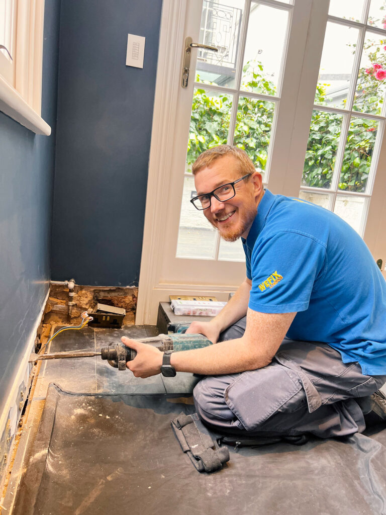 Wefix team member on site